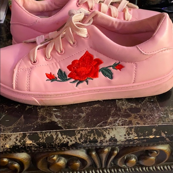 bubblegum pink sneakers